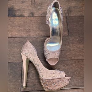 Rhinestone Pumps